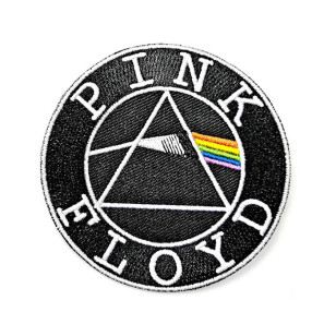 Pink Floyd - Dark Side of The Moon Circle Logo Iron On Official Standard Patch ***READY TO SHIP from Hong Kong***